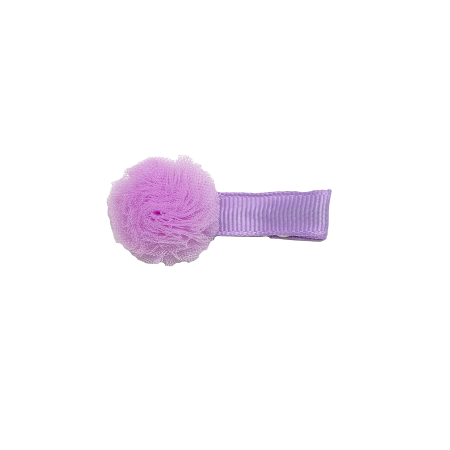 Pastel Pompom Clip - Lilac