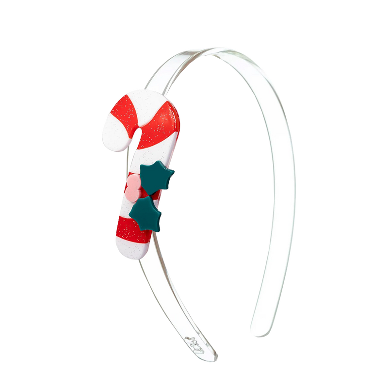 Pink Chicken Candy Cane Red Stripes Headband 