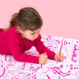 Pink Chicken Lily Unicorn Giant Folded Poster 