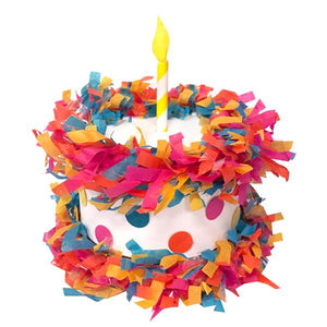 Pink Chicken Mini Tabletop Piñata - Birthday Cake 