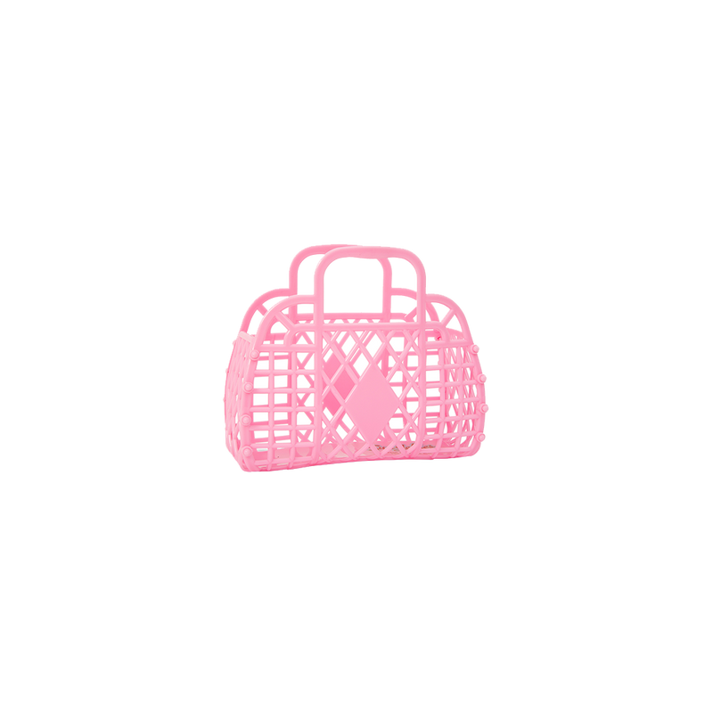 Retro Basket - Mini Bubblegum Pink