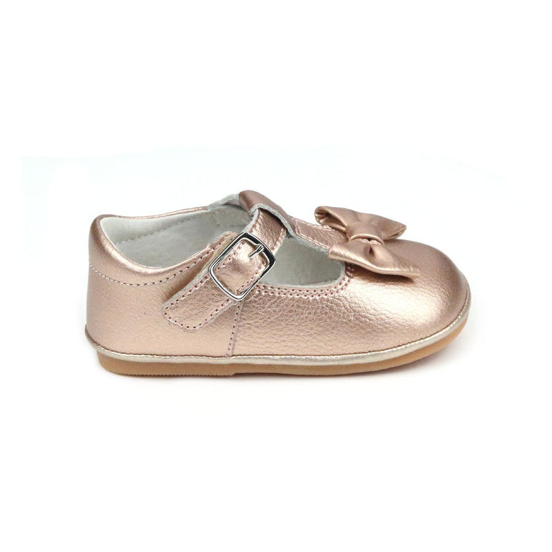 Pink Chicken L'Amour Shoes Minnie Bow Mary Jane - Rose Gold toddler 1 
