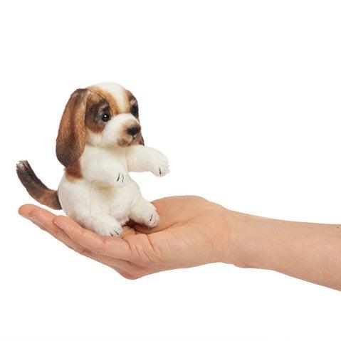 Pink Chicken Mini Finger Puppet - Dog 