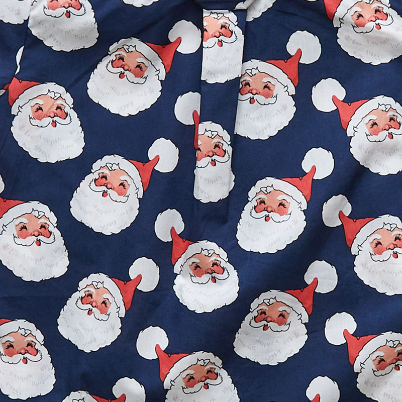 Boys Jack Shirt - Navy Santas