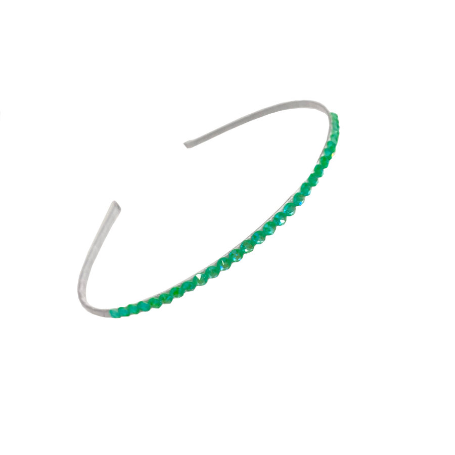 Bari Lynn Crystal Headband - Neon Green