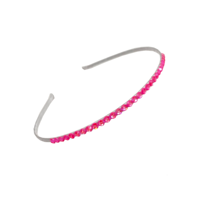 Bari Lynn Crystal Headband - Neon Pink