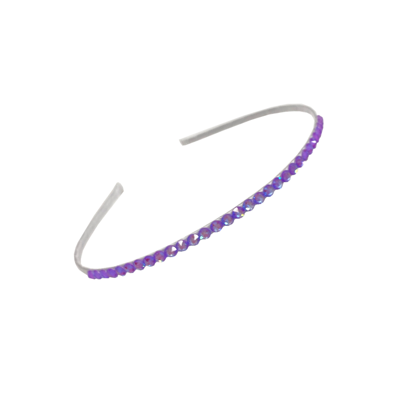 Bari Lynn Crystal Headband - Neon Purple
