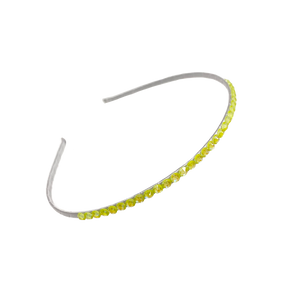 Bari Lynn Crystal Headband - Neon Yellow