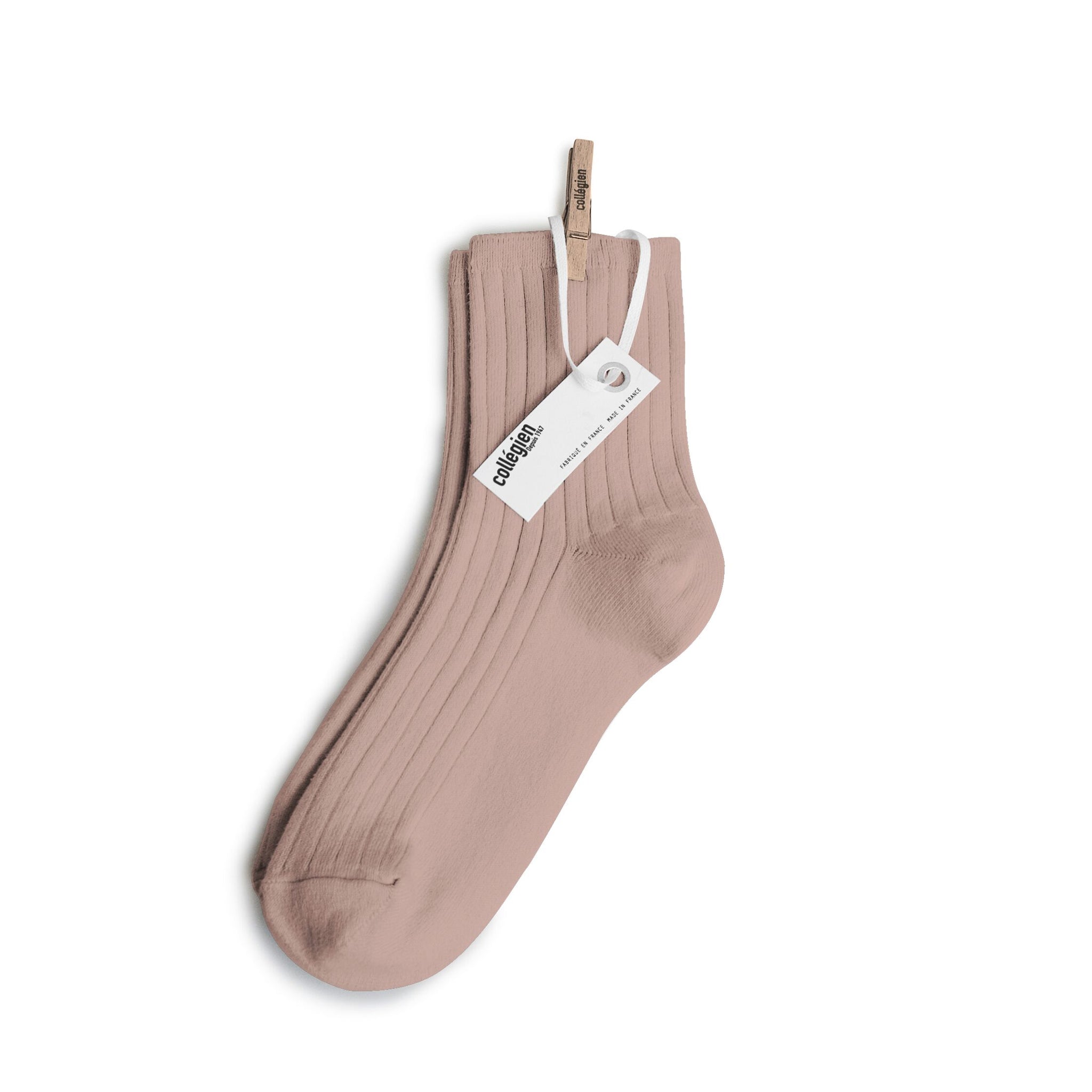 Ribbed Ankle Socks - Old Rose – Pink Chicken