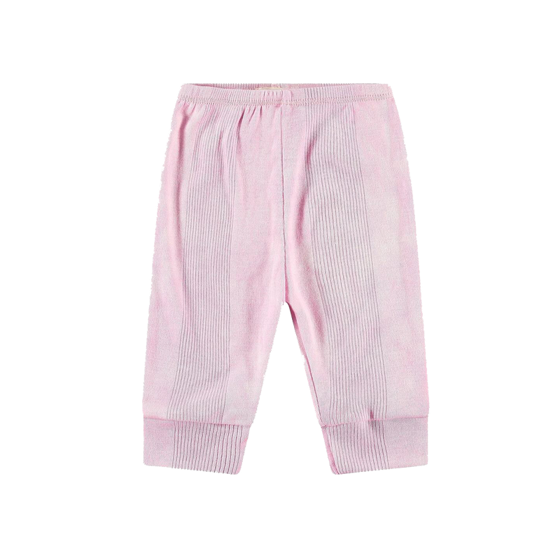 Variegated Rib Lap Tee and Legging Set - Light Pink