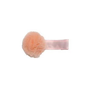 Pastel Pompom Clip - Peach