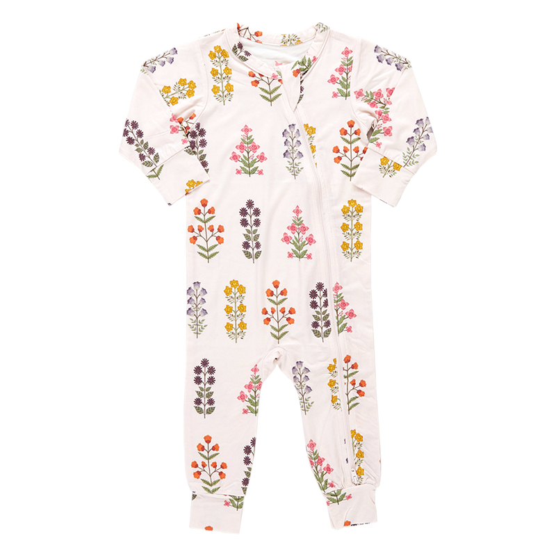 Baby Bamboo Romper - Cloud Pink Floral