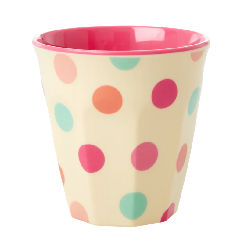 Small Melamine Cup Set - Pink Jungle Print