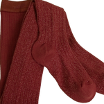 Pink Chicken Sparkle Tights - Red 2y 