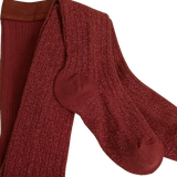 Pink Chicken Sparkle Tights - Red 2y 