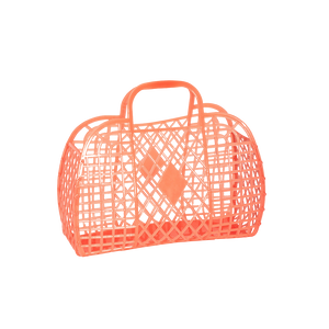Retro Basket - Small Neon Orange