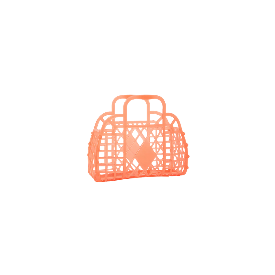 Retro Basket - Mini Neon Orange