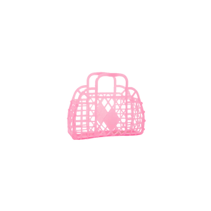 Retro Basket - Mini Neon Pink