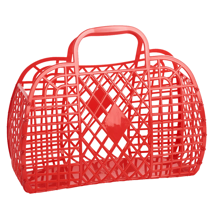 Retro Basket - Large Red
