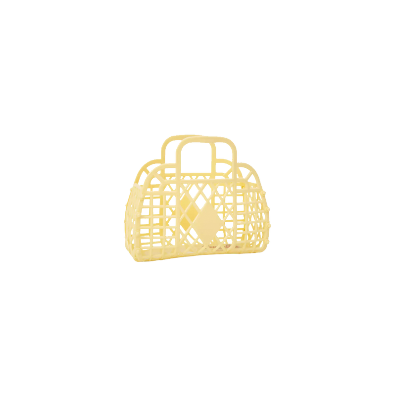 Retro Basket - Mini Yellow