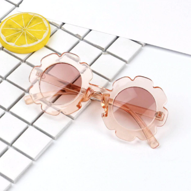 Pink Chicken Sally Floral Sunglasses - Clear Pink 
