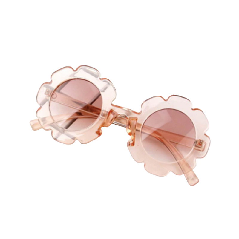 Pink Chicken Sally Floral Sunglasses - Clear Pink 