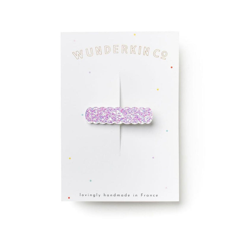 Pink Chicken Wunderkin Scallop Clip - Glitter (Assorted) 