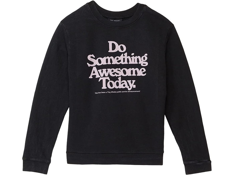 Pink Chicken Do Something Awesome Sweatshirt 2y 