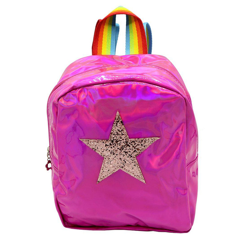 Pink Chicken Star Backpack - Hot Pink 