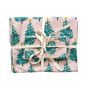 4-Pack Napkin Set - Pink Trees