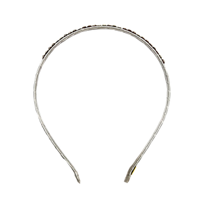 Skinny Crystal Headband - Crystal Clear