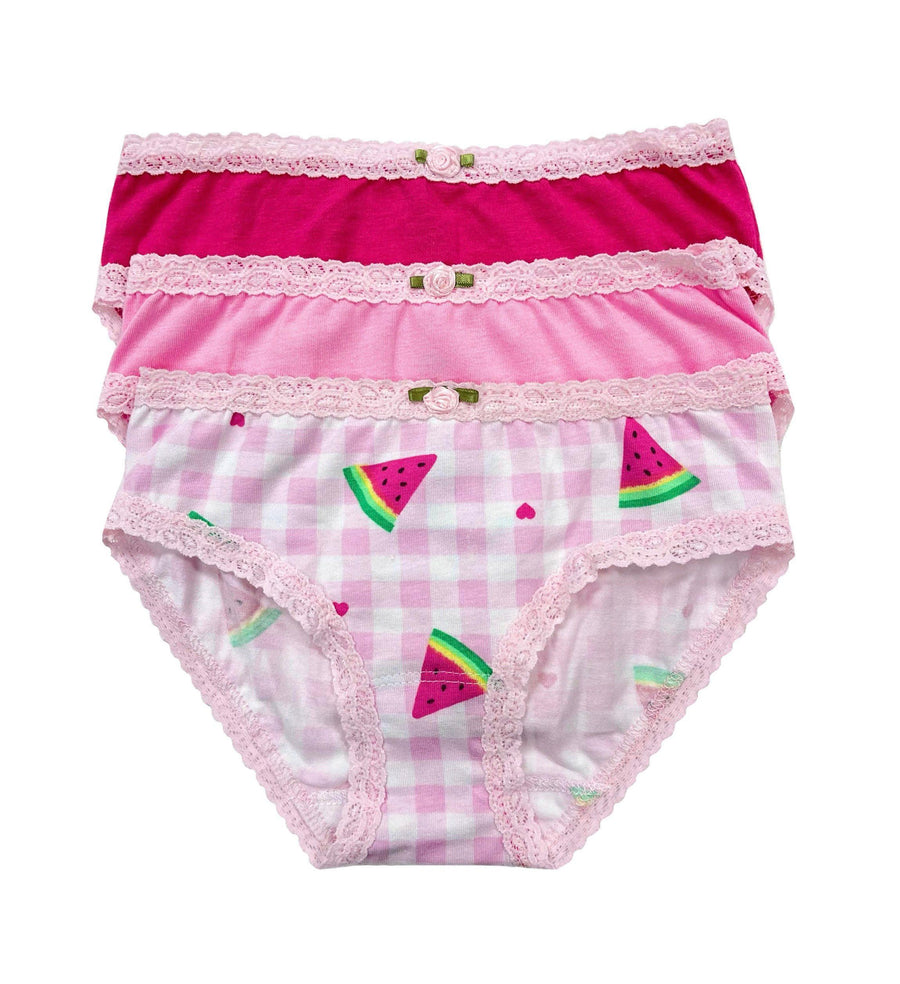 Pink Chicken Watermelon panty pack fuchsia lime XL
