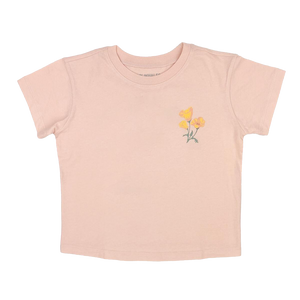 Wildflower Soul Boxy Tee - Faded Pink